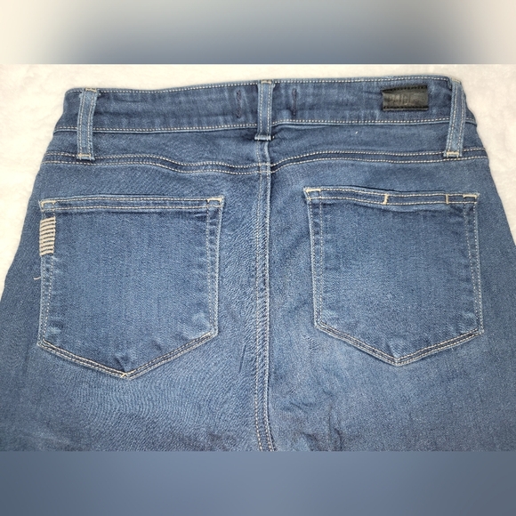 PAIGE Blue Skinny Jeans with Modern Denim Finish - Picture 4 of 12